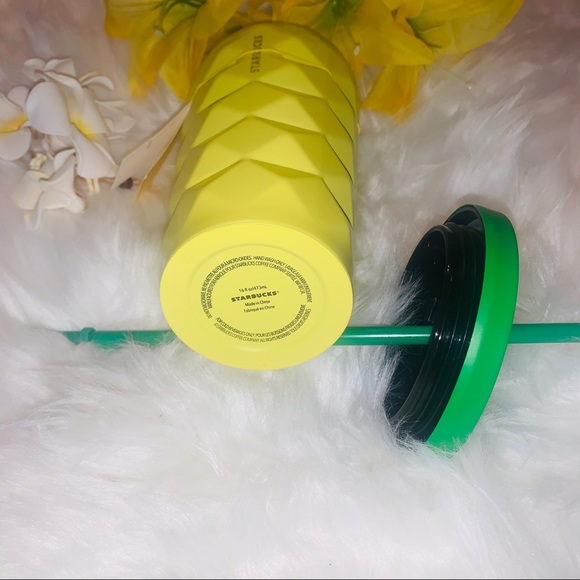 Starbucks Hawaii Pineapple Stainless Cup Steel Studded Tumbler 16oz Discontinued - Picture 12 of 15